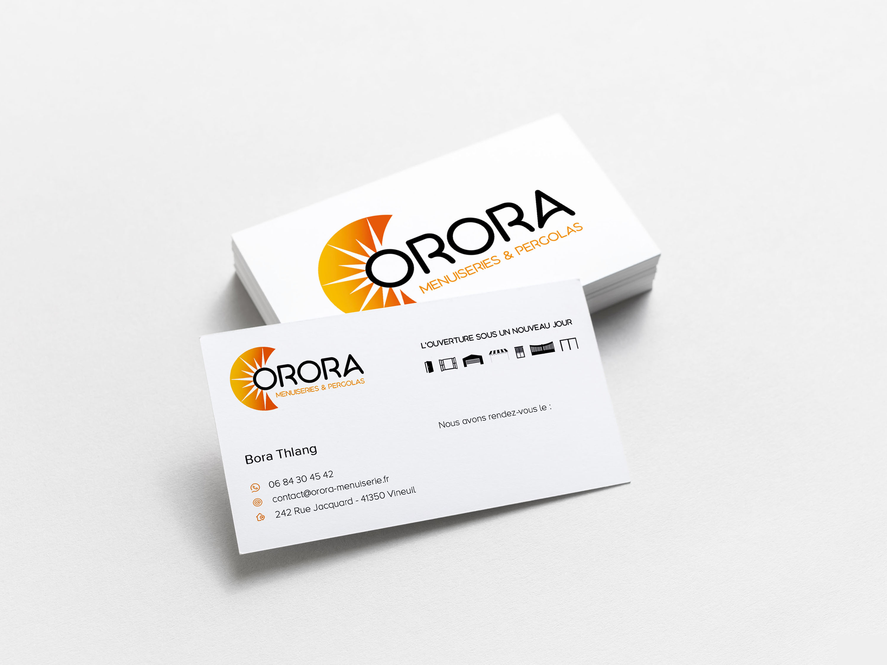 Carte de visite de l'entreprise Orora